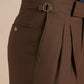 Clarendon Fresco Wool Trousers - Brown