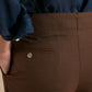 Clarendon Fresco Wool Trousers - Brown