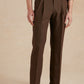 Clarendon Fresco Wool Trousers - Brown