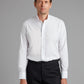 Collarless Shirt - White