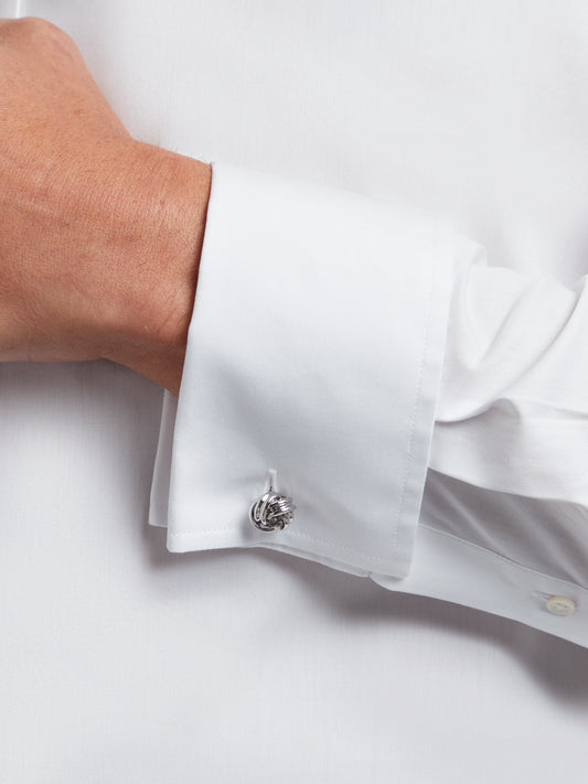 Knot Cufflinks - Silver