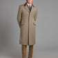 Covert Coat, Velvet Collar - Olive