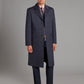 Covert Coat, Velvet Collar - Navy