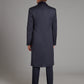 Covert Coat, Velvet Collar - Navy