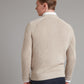 Crew Neck Sweater Cotton Linen Blend - Beige