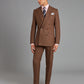 Clarence Suit Glen Plaid - Brown