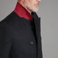 Double Breasted Overcoat Cashmere Blend - Navy