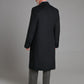 Double Breasted Overcoat Cashmere Blend - Navy