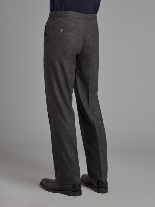 Drawcord Pants- Dark Grey Drago Flannel