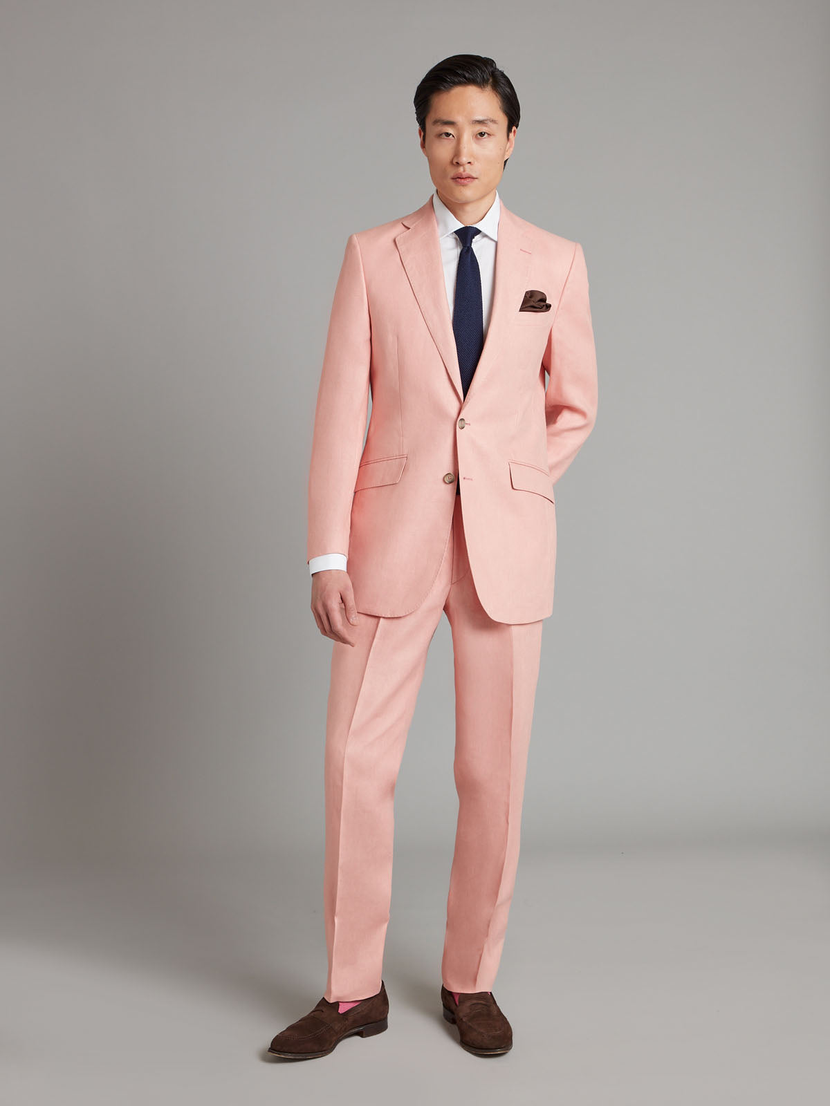 Eaton Suit - Pink Linen