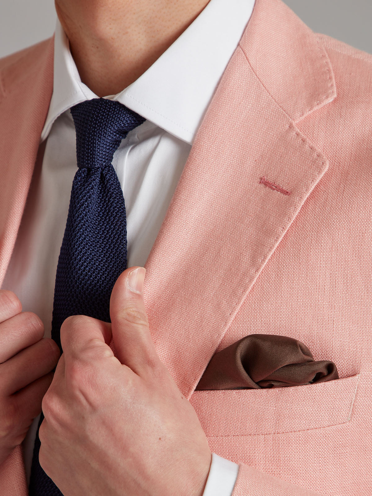 Eaton Suit - Pink Linen