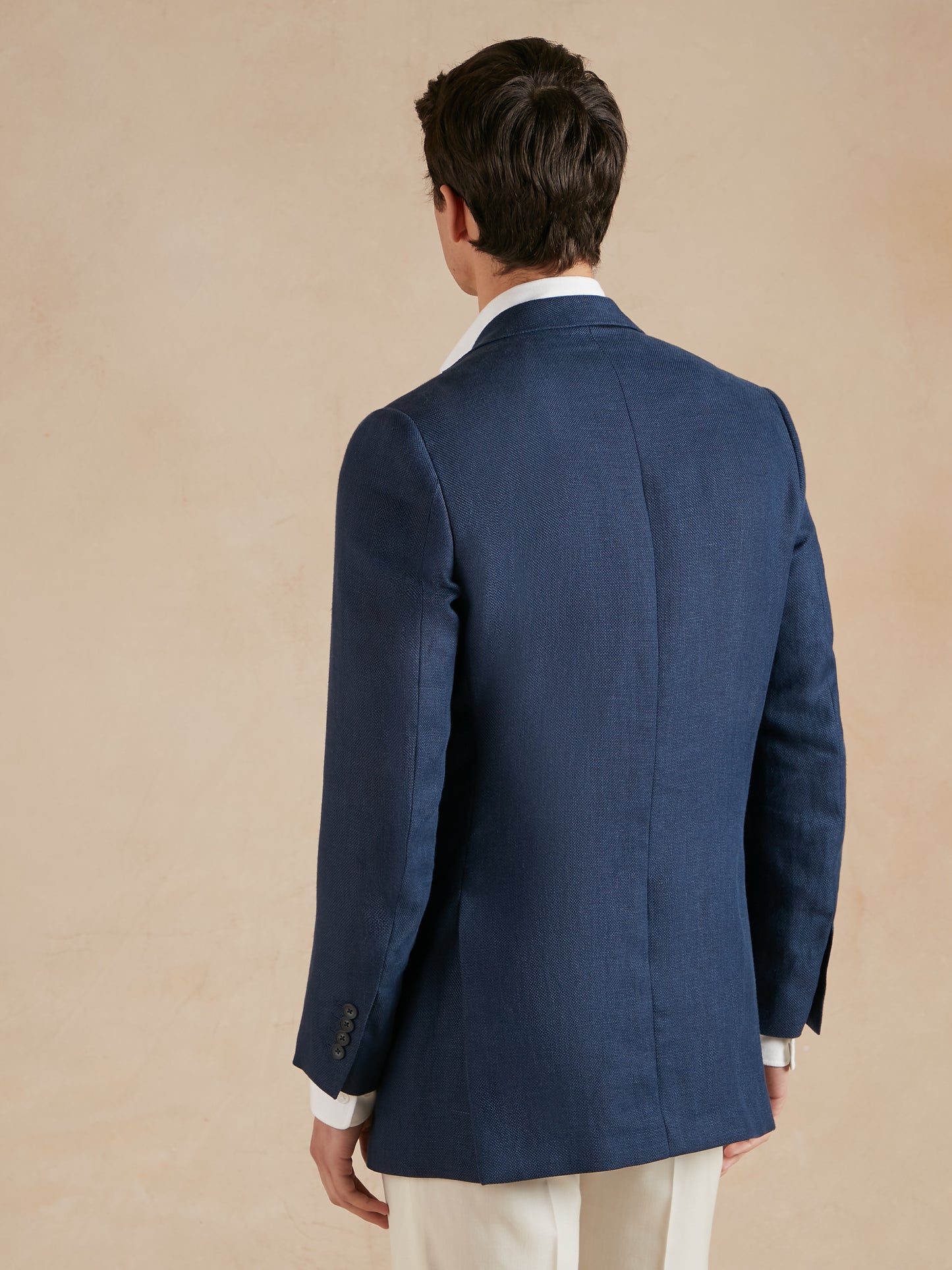 Eaton Jacket Mock Leno Wool  –  Navy