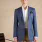 Eaton Jacket French Linen - Blue