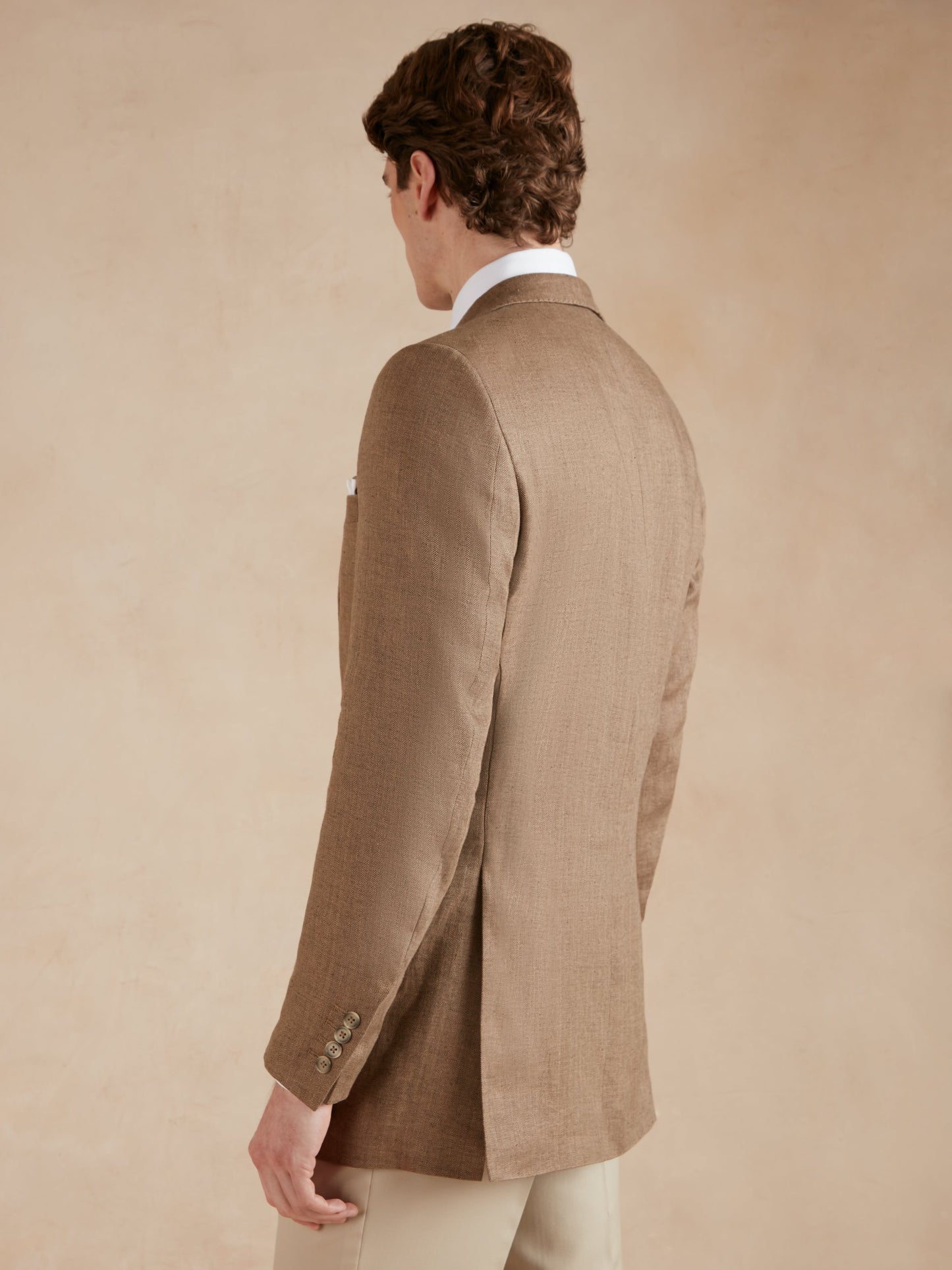 Eaton Jacket French Linen - Brown