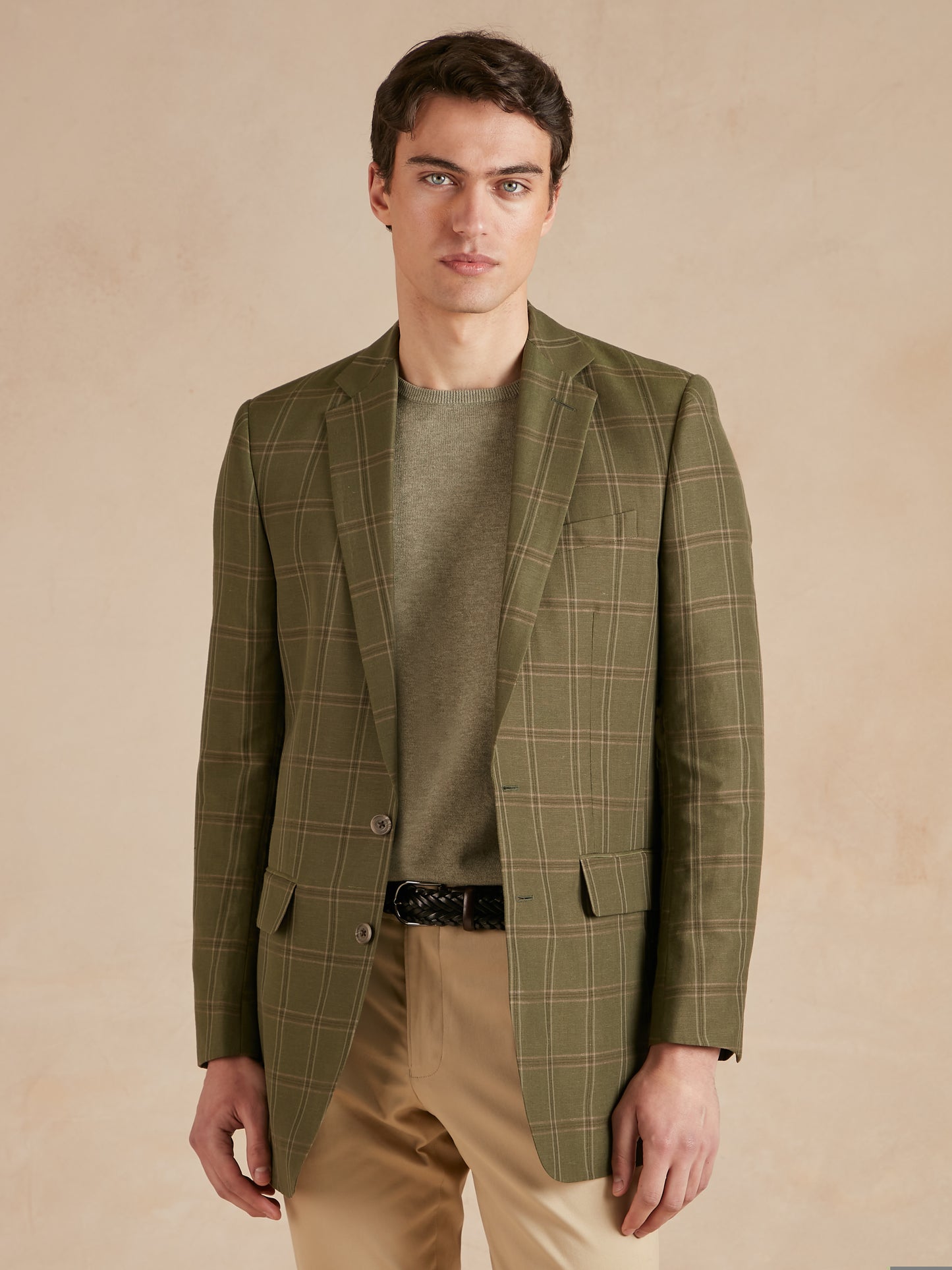 Eaton Jacket Isca Wool Linen - Fern Green