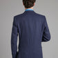 Eaton Jacket Pure Cashmere - Blue Herringbone