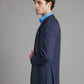 Eaton Jacket Pure Cashmere - Blue Herringbone