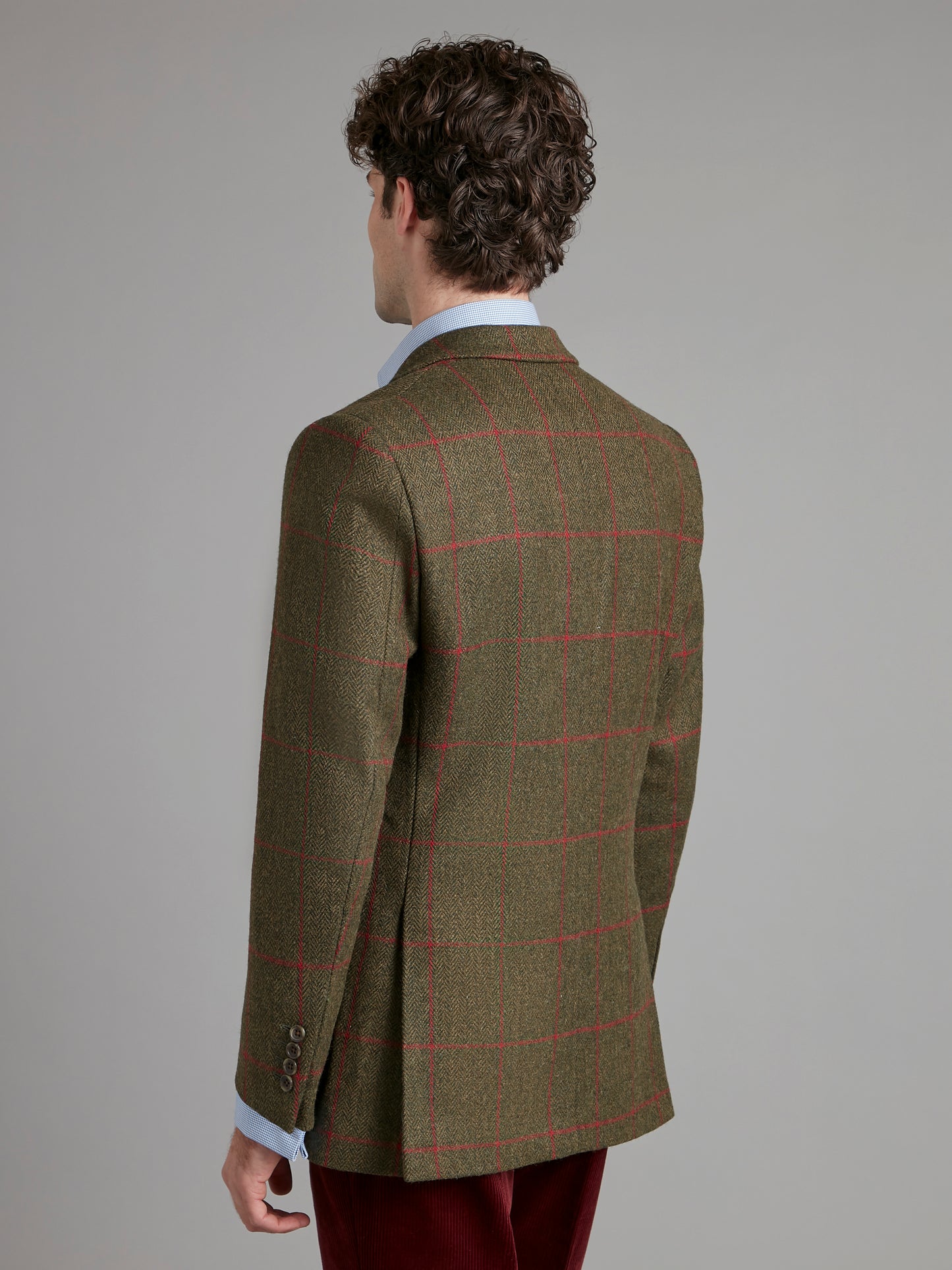 Eaton Jacket Tweed - Green Overcheck