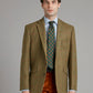 Eaton Jacket Tweed - Moss with Red Windowpane