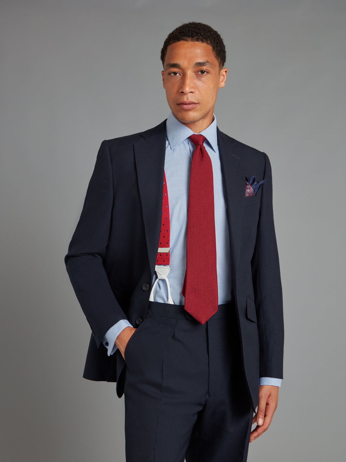 Eaton Suit - Plain Navy