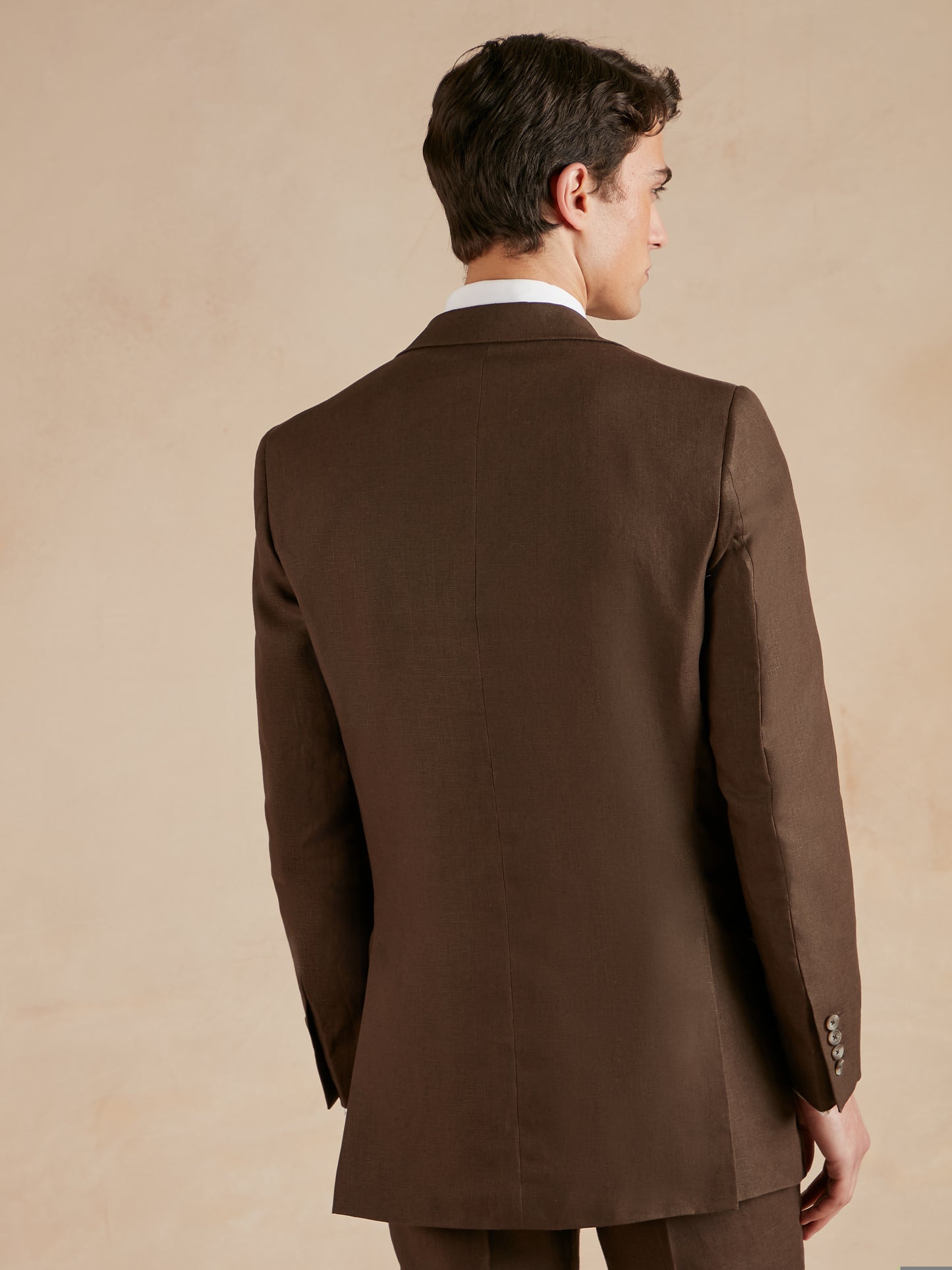 Eaton Jacket - Dark Brown Linen