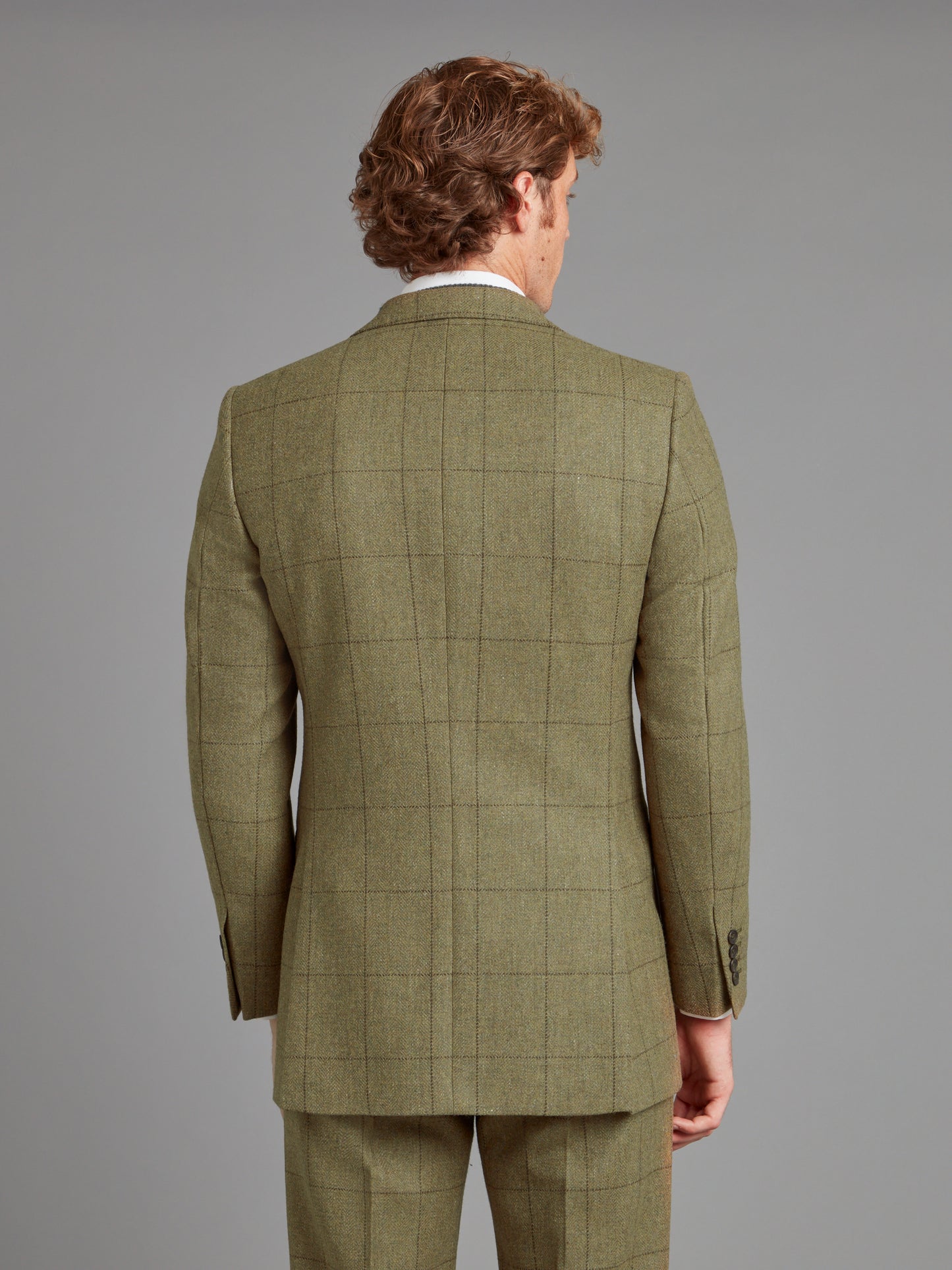 Eaton Jacket - Moss Windowpane Tweed