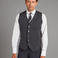 Fine Merino Wool Vest - Derby Grey