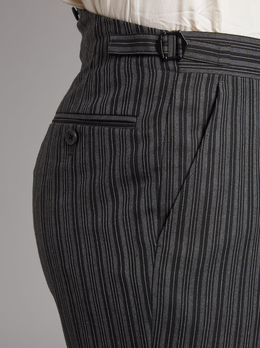 Fishtail Back Morning Pants- Classic Stripe