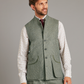 Limited Edition Gilet – Nailhead Tweed - Sage Green