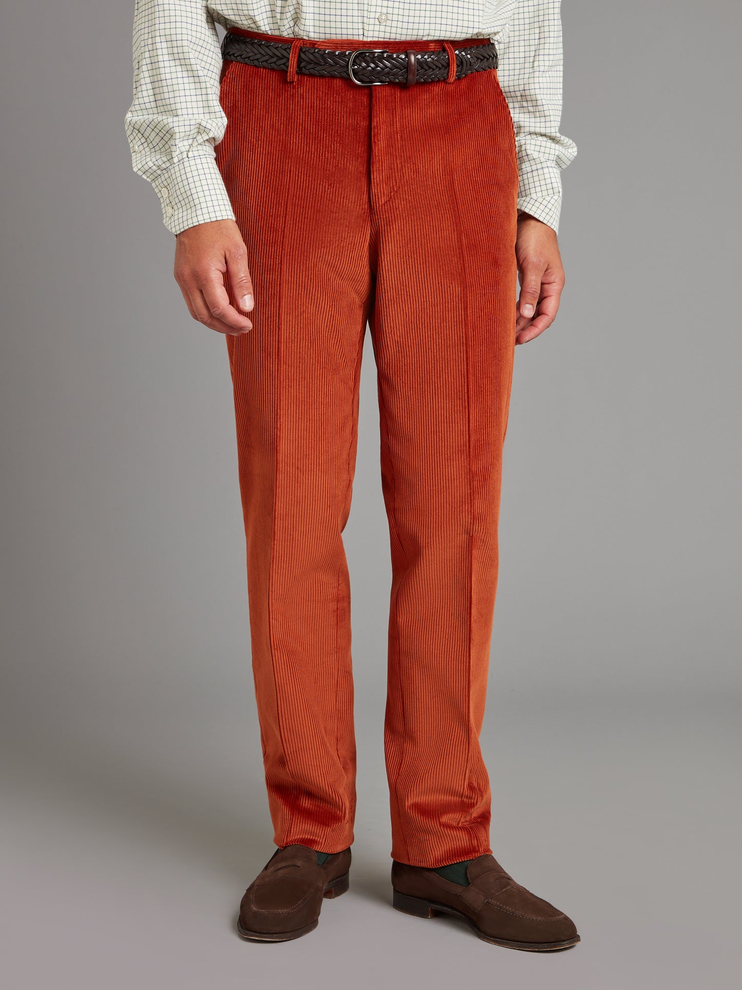 Heavyweight Corduroy Trousers - Burnt Orange