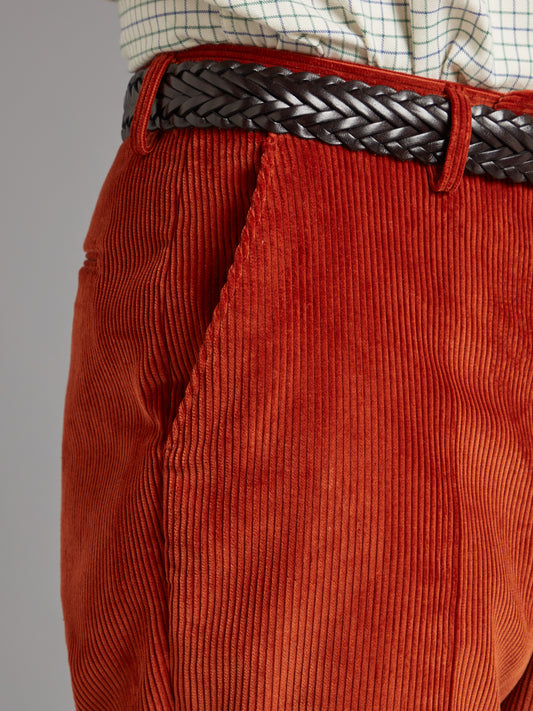 Heavyweight Corduroy Pants - Burnt Orange