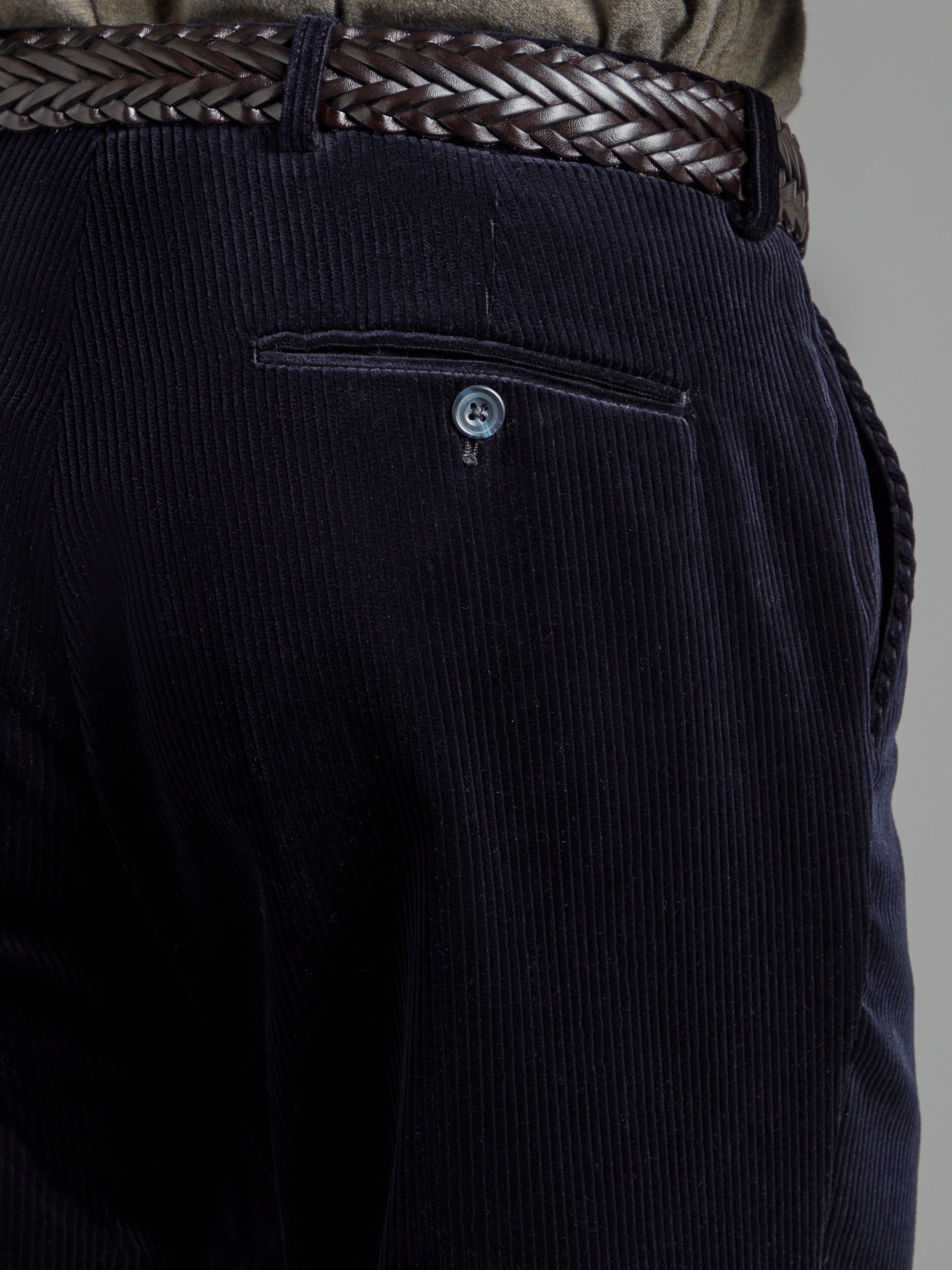 Heavyweight Corduroy Trousers - Navy | Men's Corduroy Trousers | Oliver  Brown, London