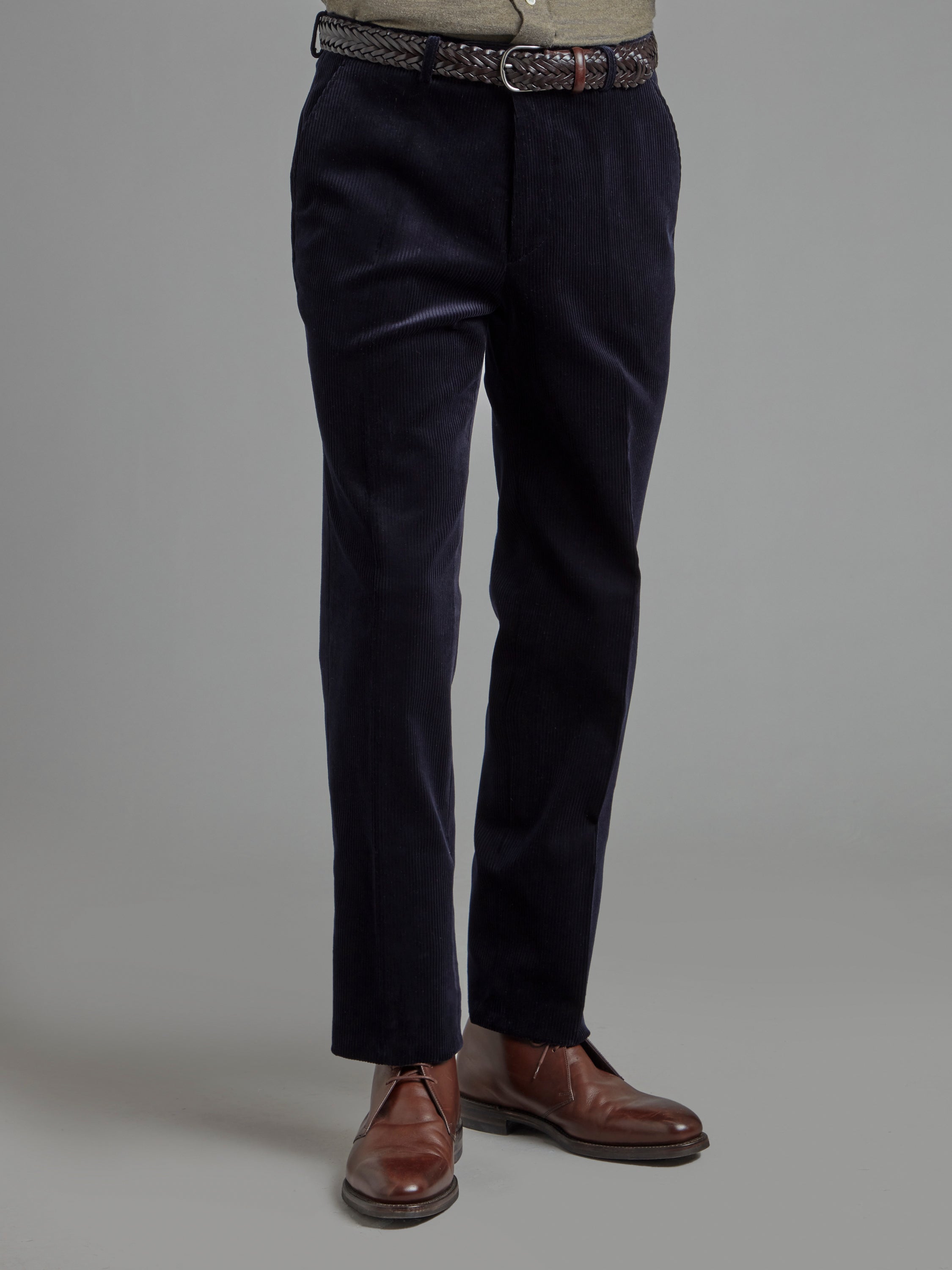 Heavyweight Corduroy Trousers - Navy | Men's Corduroy Trousers | Oliver  Brown, London