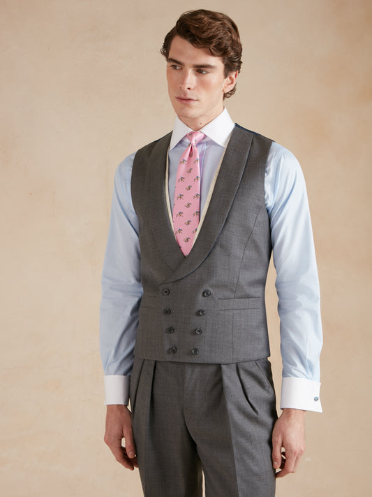 Highgrove Double Breasted Waistcoat - Grey