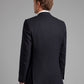 Hopsack Single Breasted Blazer - Navy