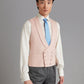 Lightweight Double Breasted Vest - Soft Silk Rose Pink