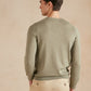 Lightweight Cotton Cashmere Crew Neck Jumper - Sage Green