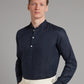 Linen Shirt Half Placket - Navy