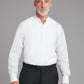 Marcella Dress Shirt, Collarless - White