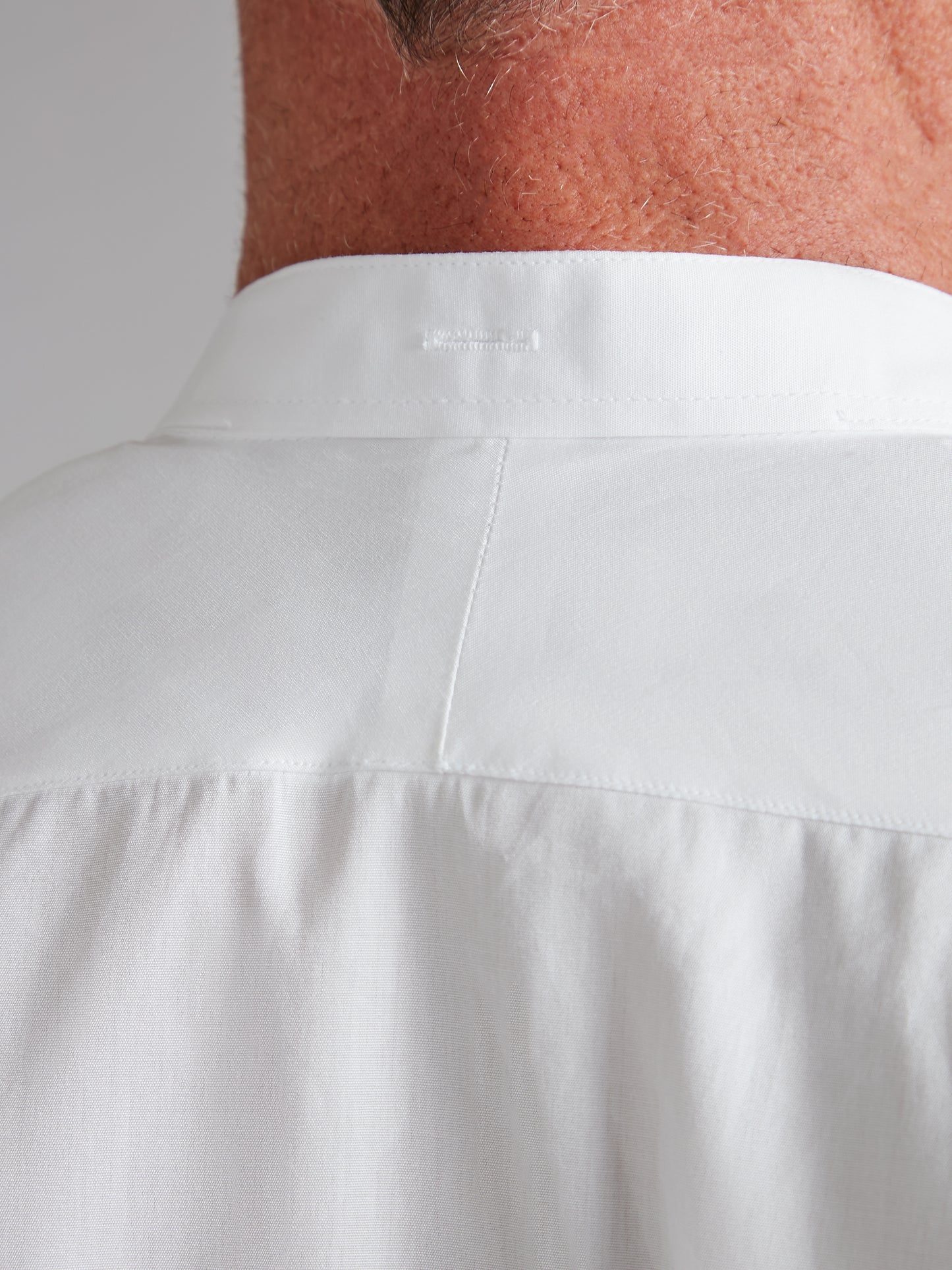 Marcella Dress Shirt, Collarless - White