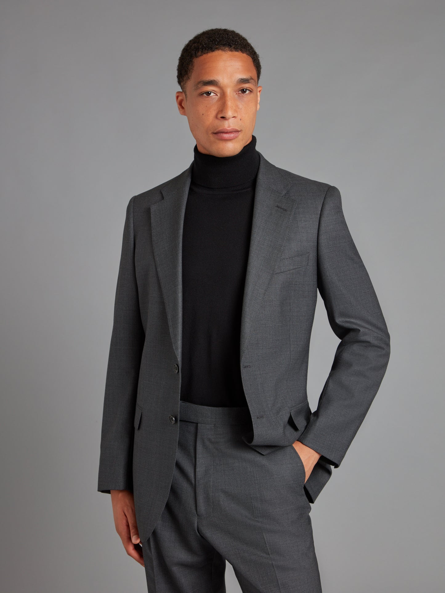 Mayfair Suit Birdseye - Grey