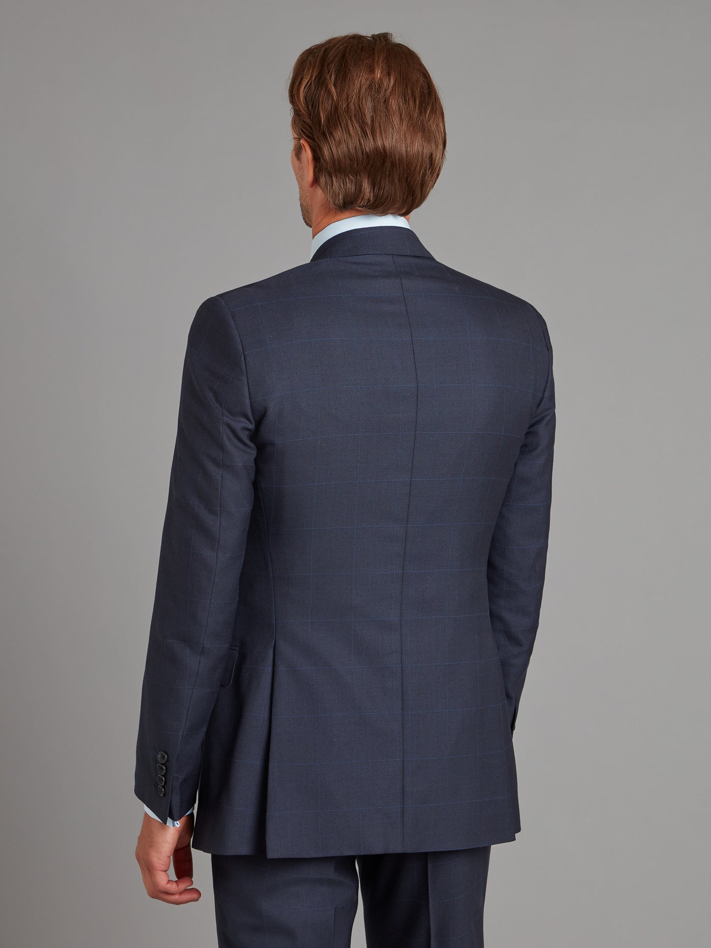 Mayfair Suit - Navy Windowpane