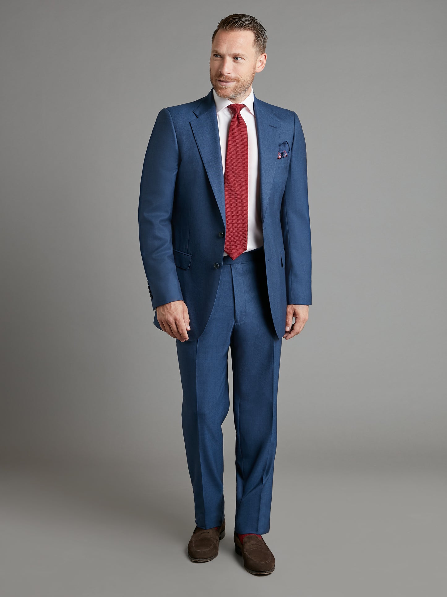 Mayfair Suit Birdseye - Navy