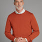 Merino Crew Neck Sweater - Rust