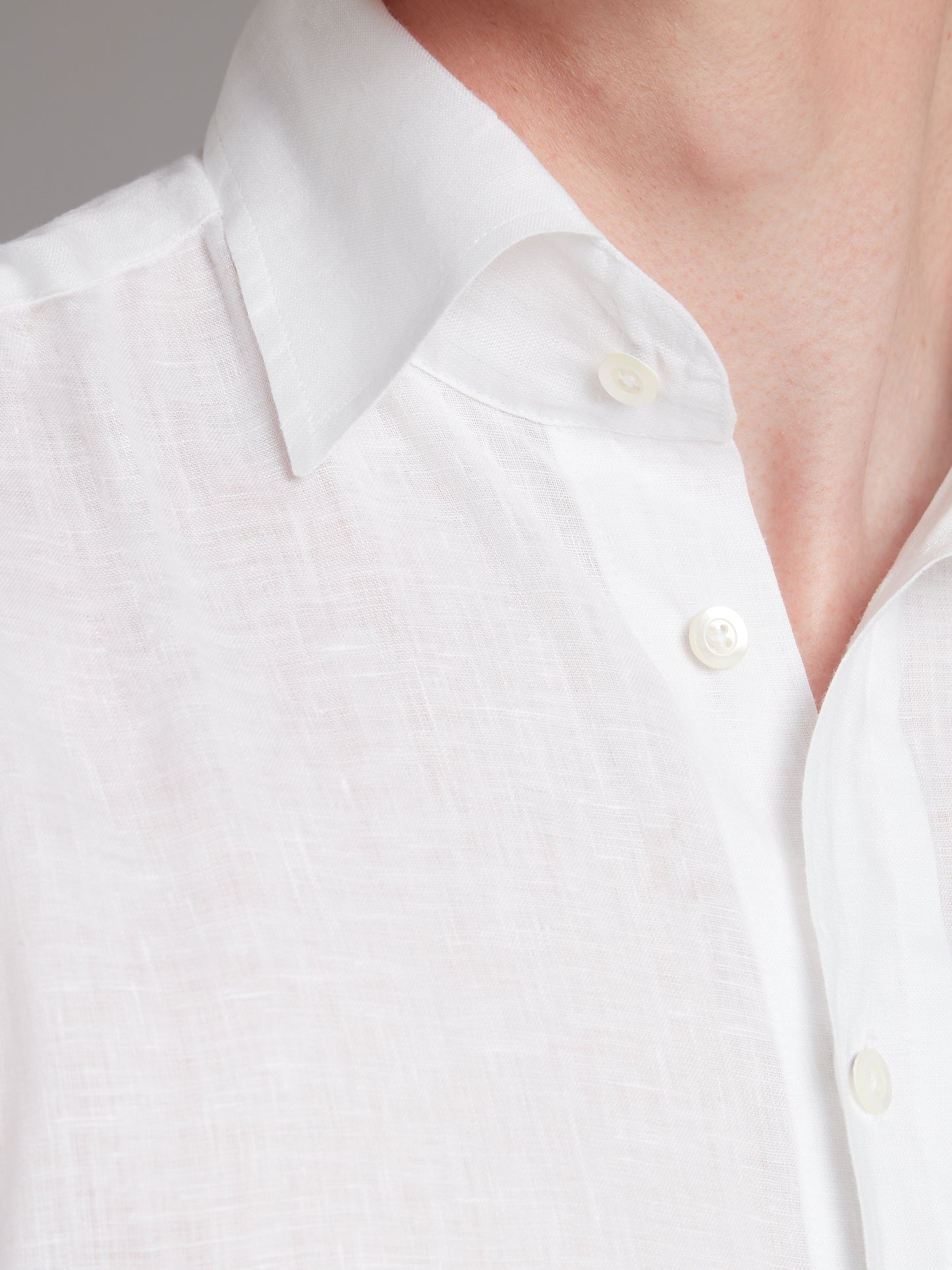 Organic Linen shirt - Crisp White