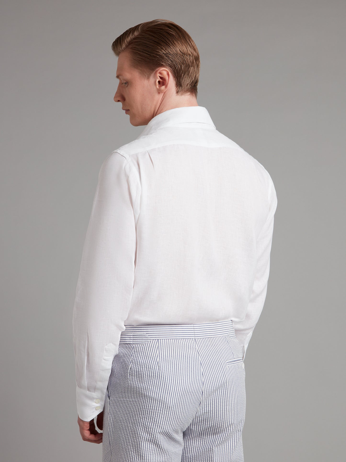 Organic Linen shirt - Crisp White