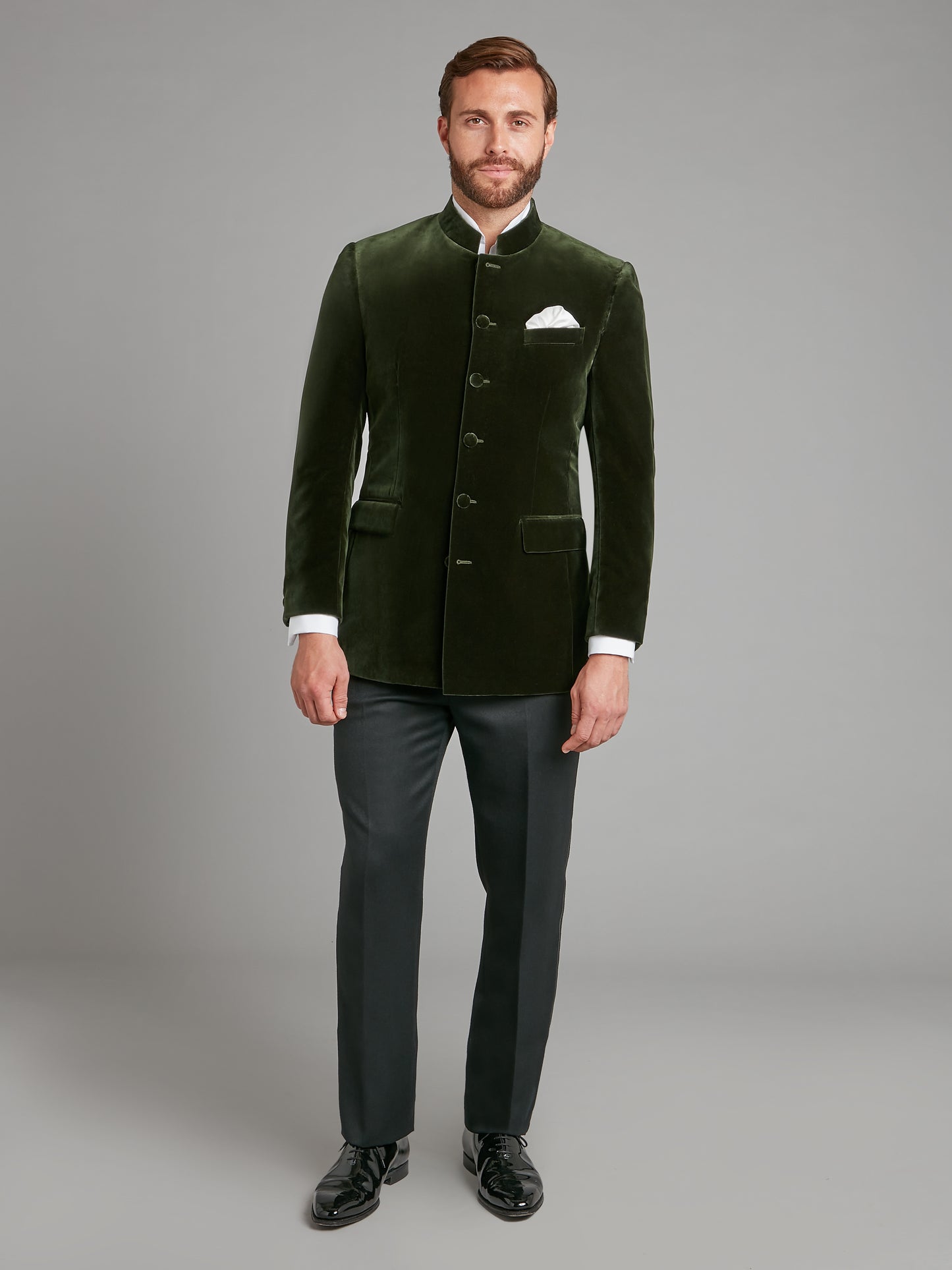 Ormonde Smoking Jacket - Green Velvet