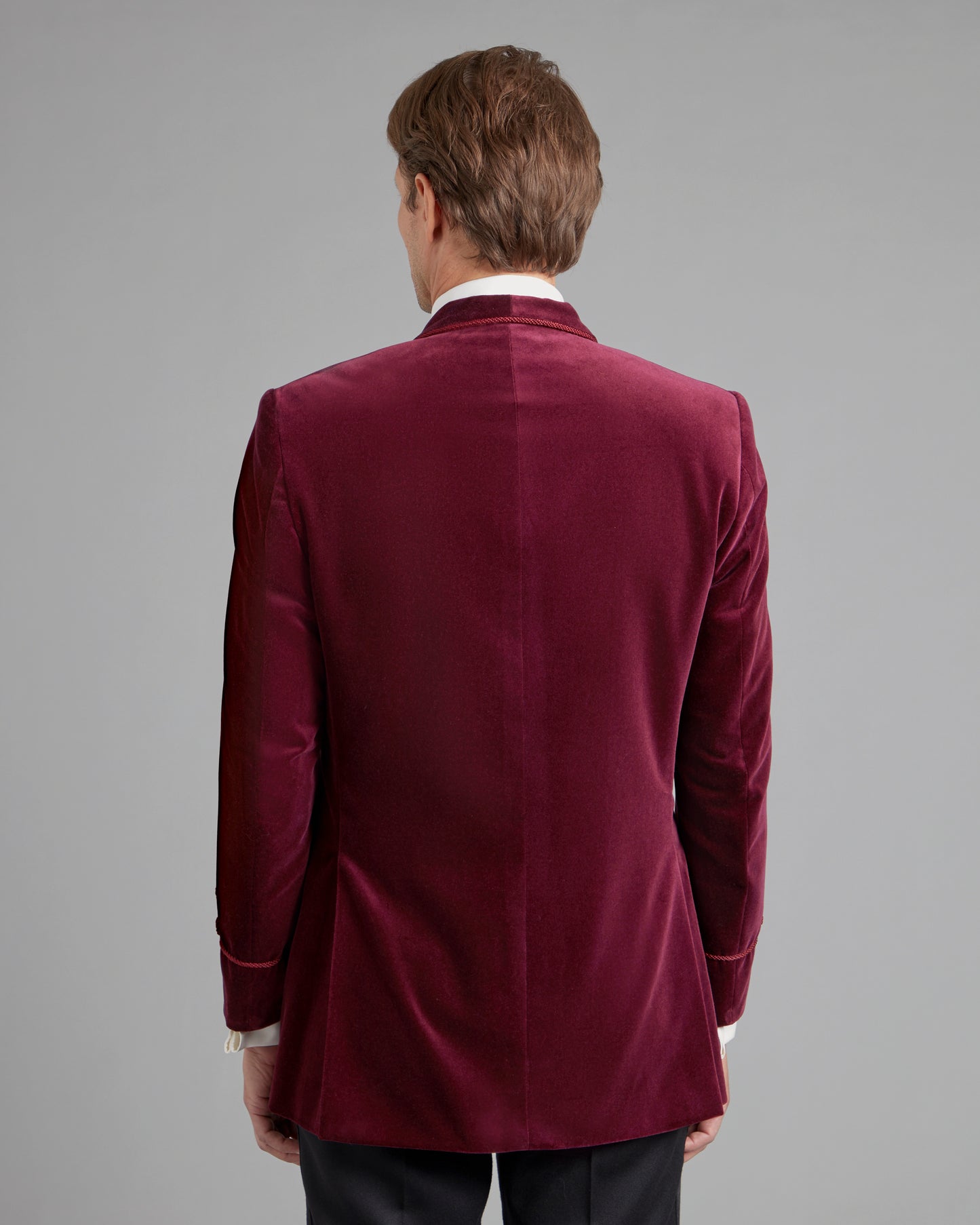 Pembroke Smoking Jacket - Burgundy Velvet