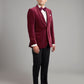 Pembroke Smoking Jacket - Burgundy Velvet