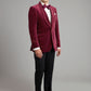 Pembroke Smoking Jacket - Burgundy Velvet